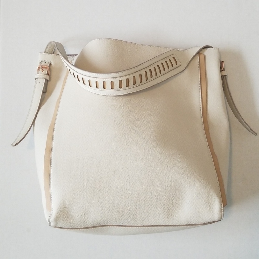NEW Danielle Nicole Cream Large Purse Tote